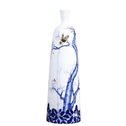 Náhradní porcelán pro Jahrriesnge hand painted white blue vase cna0080 