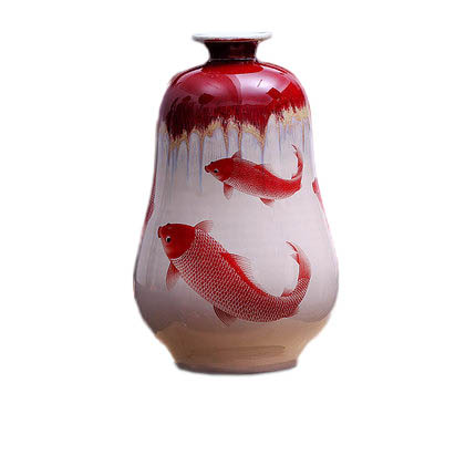 Náhradní porcelán pro Jahrriesnge kiln change cracked glaze pomegranate flower vase cna0437 