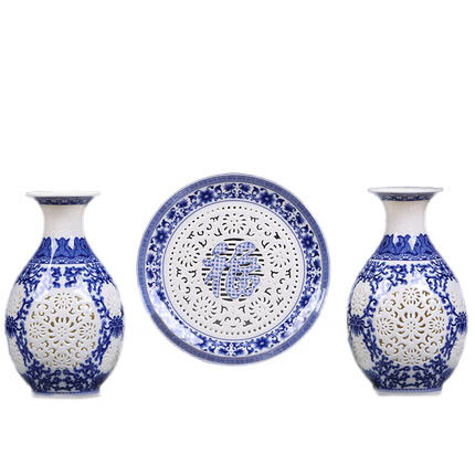 Náhradní porcelán pro Jahrriesnge hollow  vase set 3 pcs cna0906 