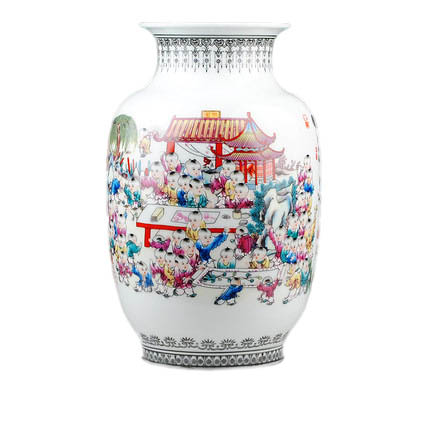 Náhradní porcelán pro Jahrriesnge one hundred children vase cna0998 