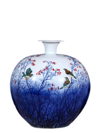 Náhradní porcelán pro Jahrriesnge flowers and birds vase cna1114 