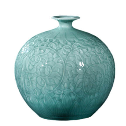 Náhradní porcelán pro Jahrriesnge carving shadow blue glaze vase cna1302 