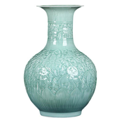 Náhradní porcelán pro Jahrriesnge carving shadow blue glaze vase cna1307 