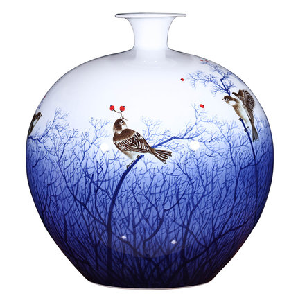 Náhradní porcelán pro Jahrriesnge birds trees vase cna1342 