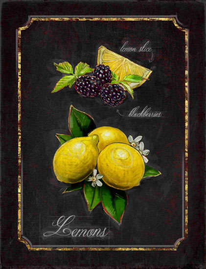 Náhradní Stálý život pro Jahrriesnge mulberries-lemon-lpf00445 