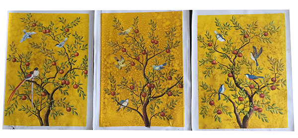 Náhradní Olejomalba pro Jahrriesnge birds-in-golden-tree-lpg0384 